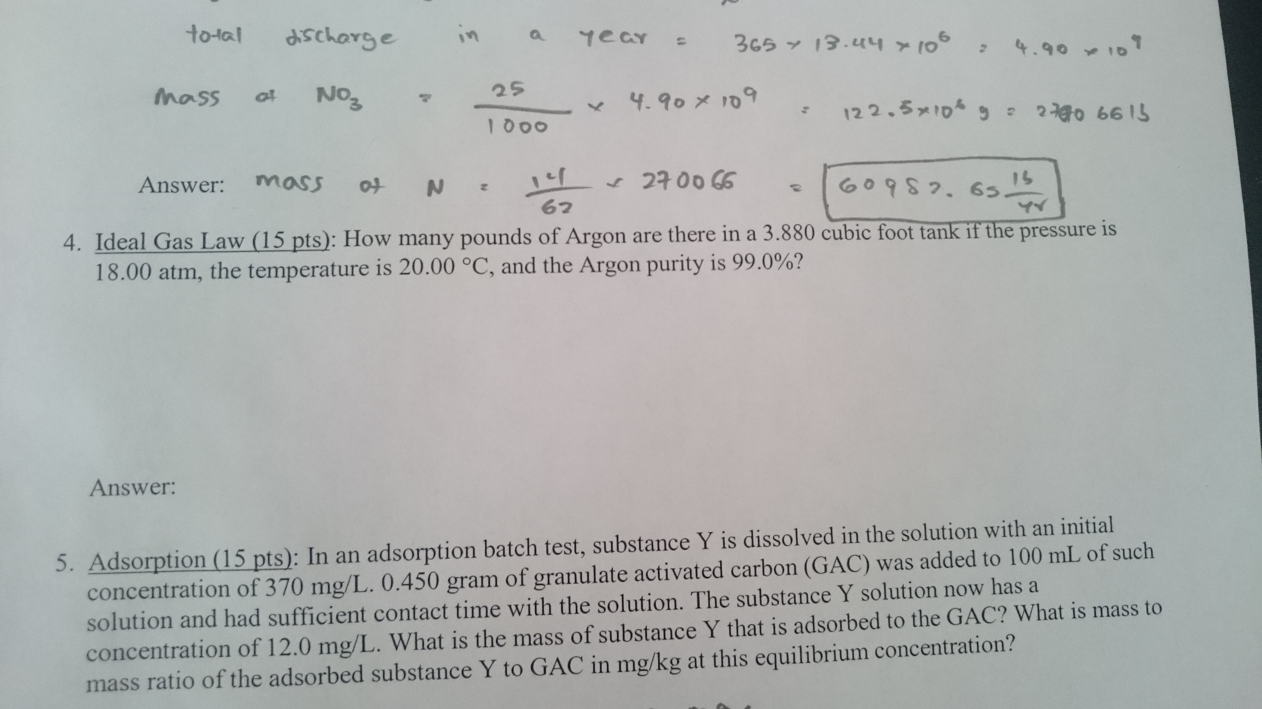 Solved How many pounds of Argon are there in a 3.880 cubic