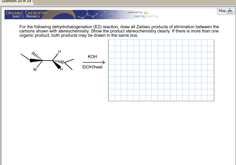 Solved For the following dehydrohalogenation (E2) reaction,