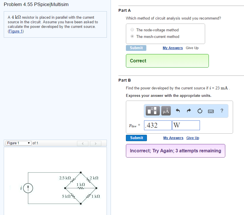 Solved A K Ohm Resistor Is Placed In Parallel With The Chegg Com