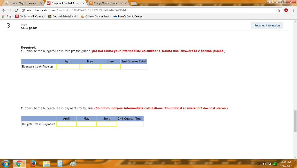 IThe following information opores ro the questions | Chegg.com