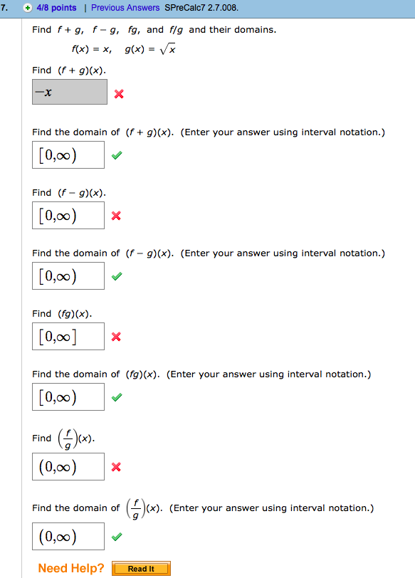 Solved 7 4 8 Points Previous Answers SPreCalc7 2 7 008 Chegg
