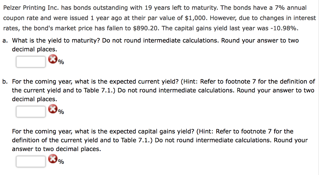 Solved Pelzer Printing Inc. has bonds outstanding with 19