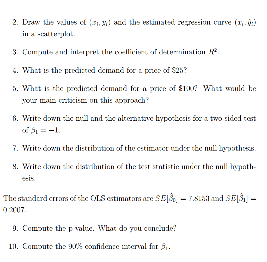 Solved 1 Problem 1 - Empirical Exercise The manager of a | Chegg.com