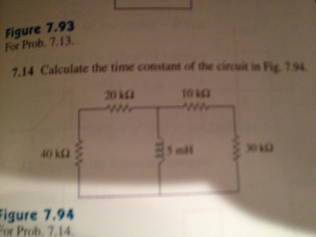 Solved Calculate The Time Constant Of The Circuit In Fig 8039