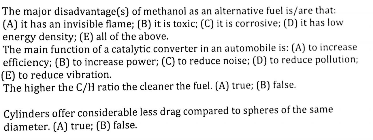 the-major-disadvantage-s-of-methanol-as-an-chegg