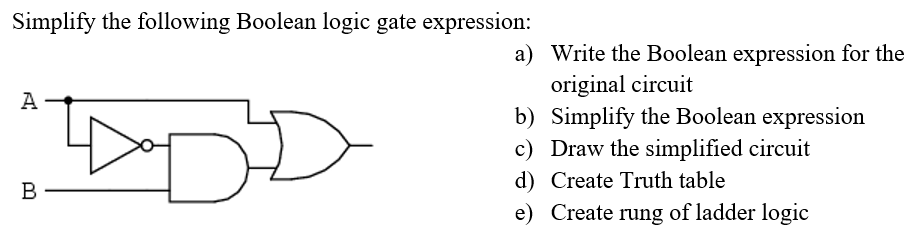 Solved Simplify The Following Boolean Logic Gate Expression