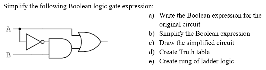 Solved Simplify the following Boolean logic gate expression: | Chegg.com