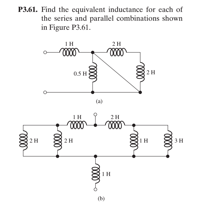 Solved Find The Equivalent Inductance For Each Of The Series | Chegg.com