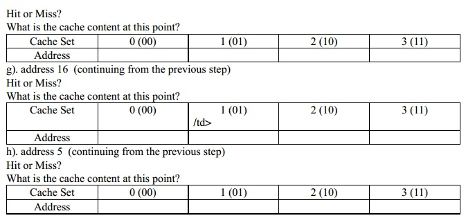 Assume that you have a direct - mapped cache with 16 | Chegg.com