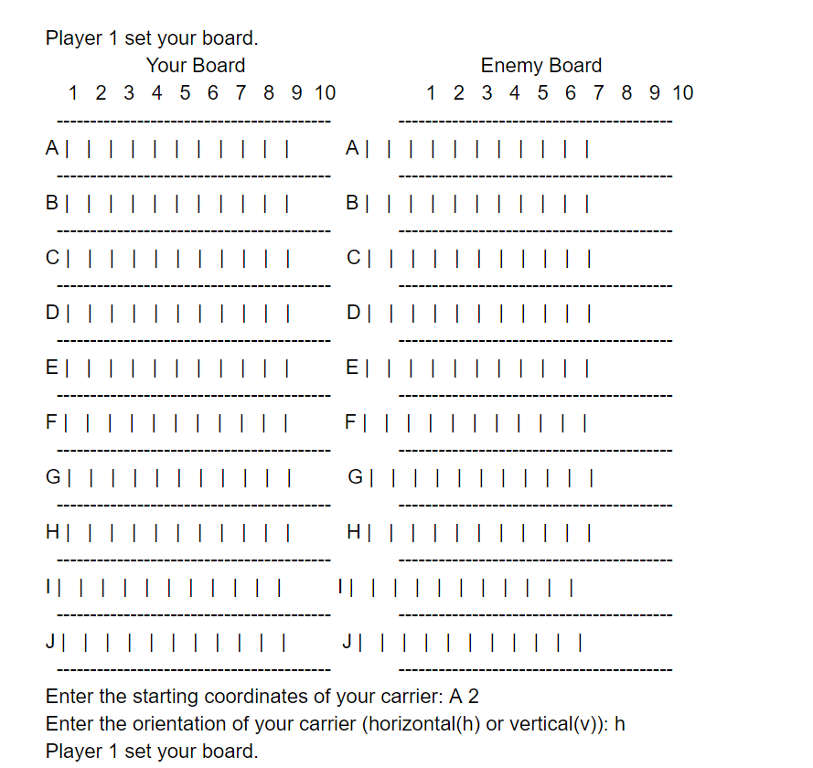 Solved Please use C++! implement a battleship game. | Chegg.com