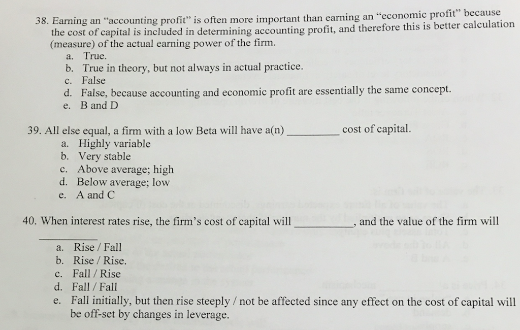 Solved Earning an "accounting profit" is often more | Chegg.com
