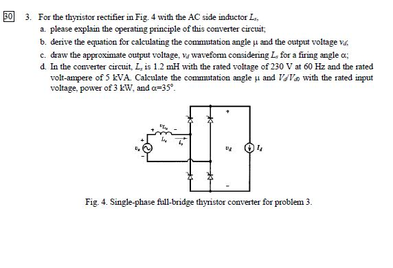 Solved 20 The following rectifier with a sinusoidal voltage | Chegg.com