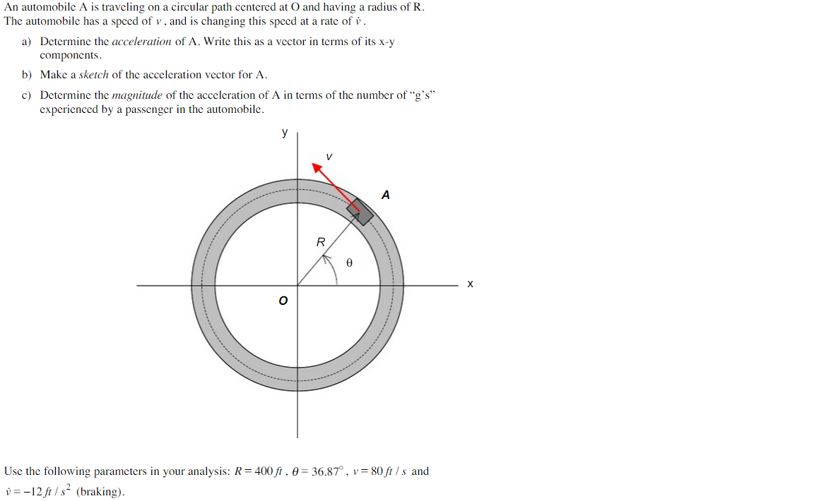 Solved: An Centered On A Circular Path Centered At O And H 