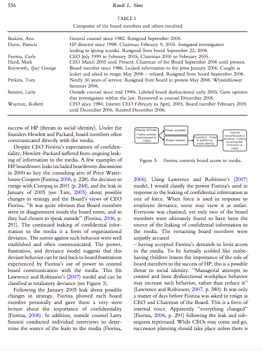 hewlett packard spying scandal case study