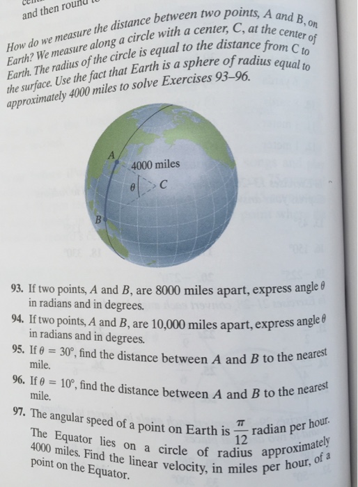 Solved How do we measure the distance between two points, A