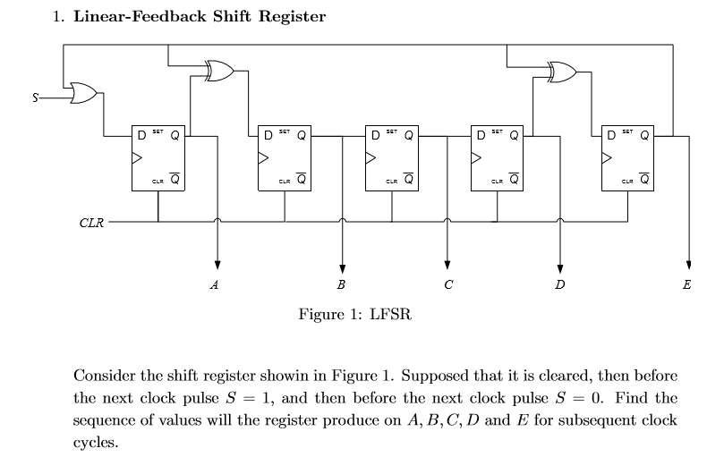 linear feedback shift register in c