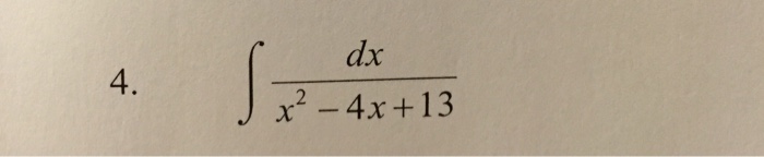 solved-integral-dx-x-2-4x-13-chegg