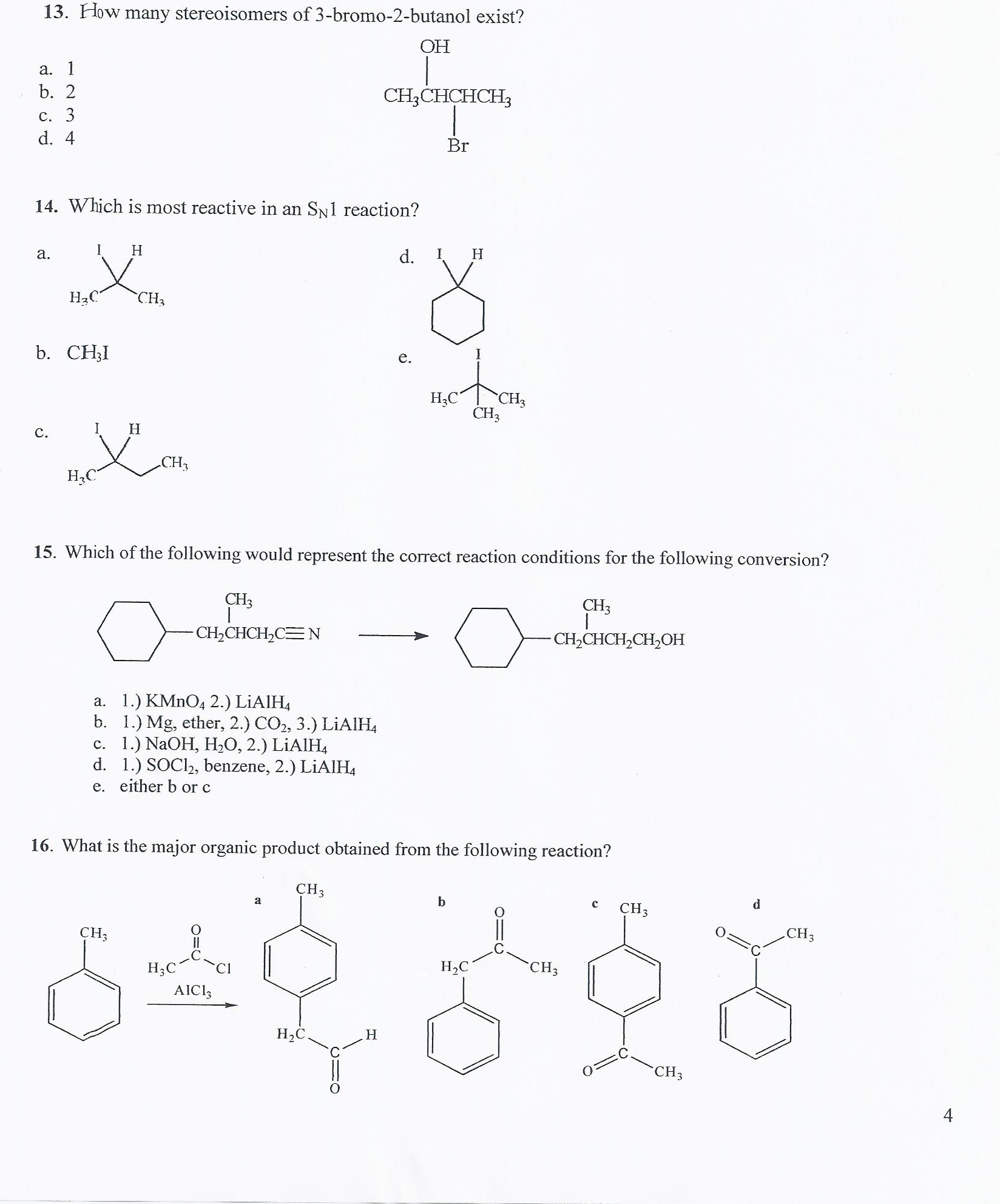 Solved 13. How many stereoisomers of 3 -bromo-2-butanol | Chegg.com