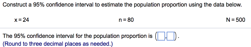 Solved Construct A 95% Confidence Interval To Estimate The | Chegg.com