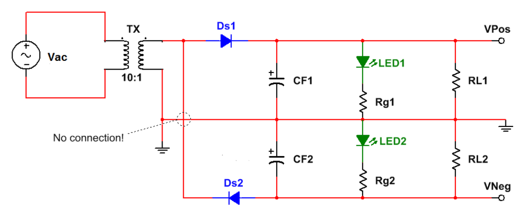 Solved In the circuit below Vac is the power outlet voltage | Chegg.com