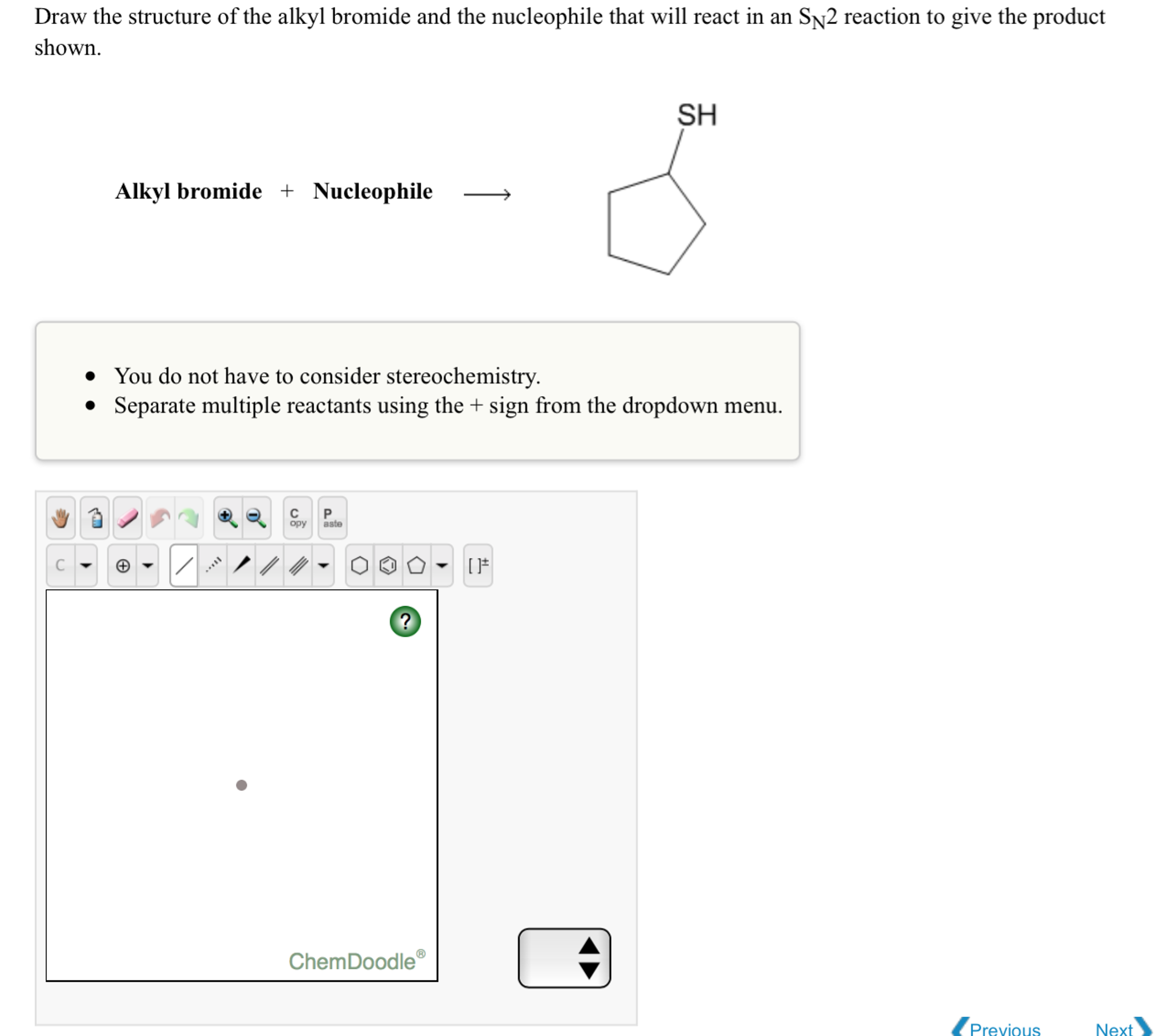 Solved Draw the structure of the alkyl bromide and the