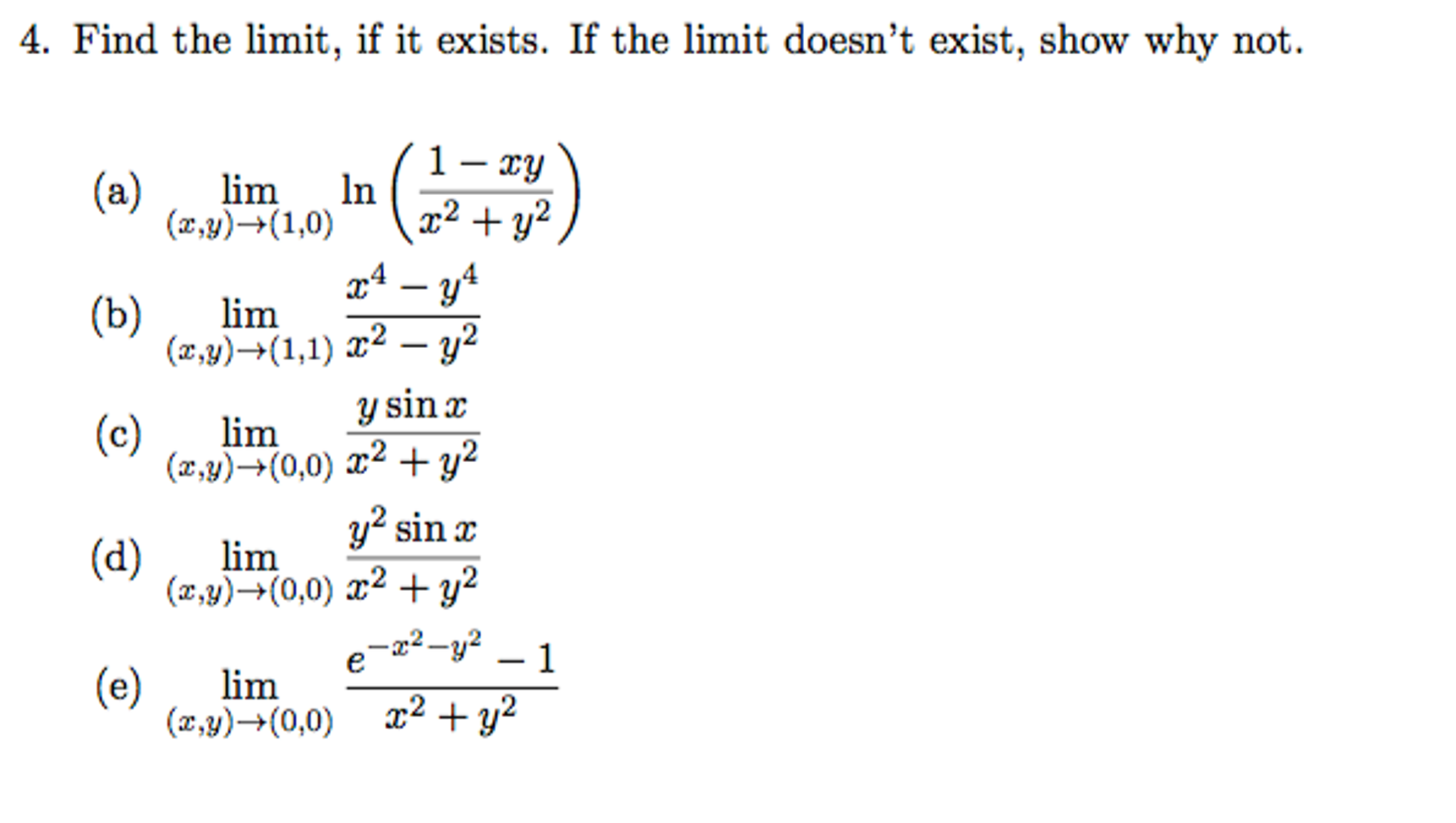 solved-find-the-limit-if-it-exists-if-the-limit-doesn-t-chegg