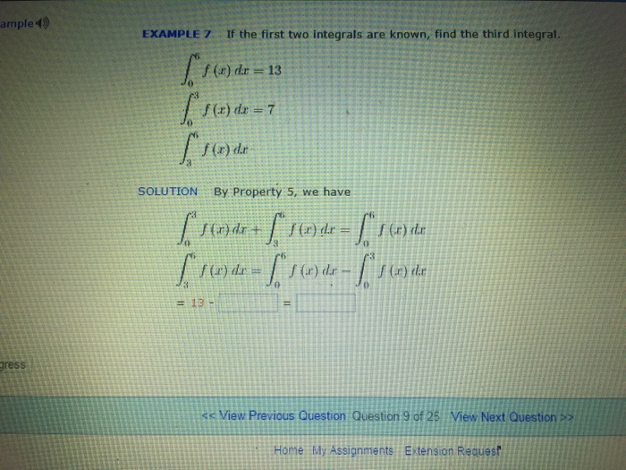 Solved If the first two integrals are known, find the third | Chegg.com