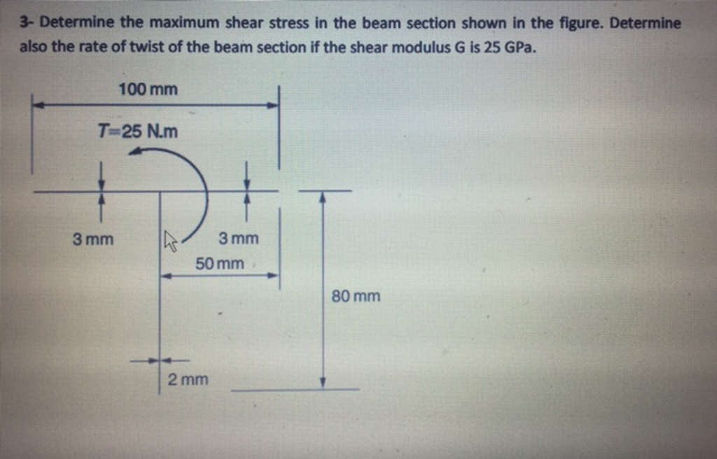 Solved Determine the maximum shear stress in the beam | Chegg.com