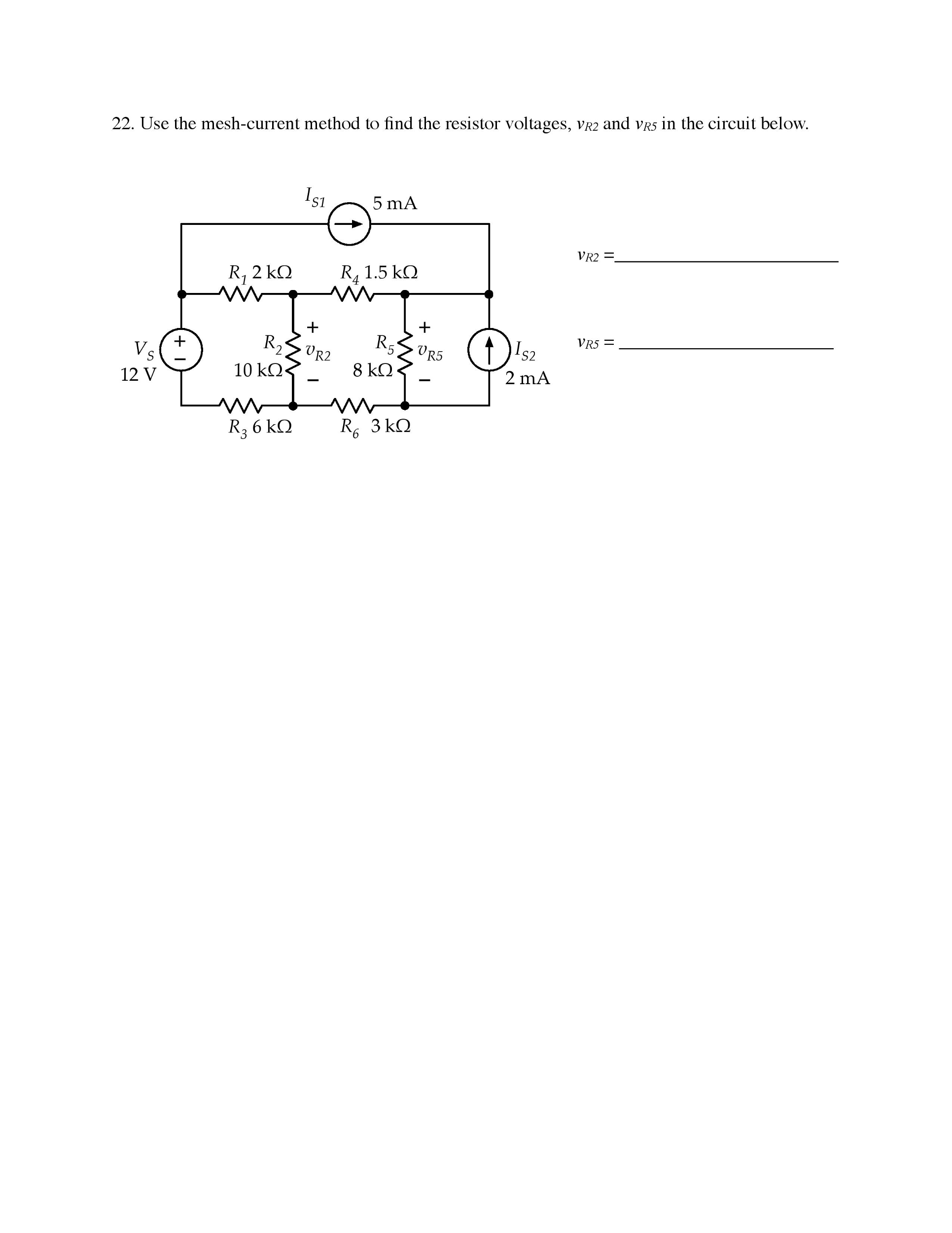 Solved Use The Mesh current Method To Find The Resistor Chegg