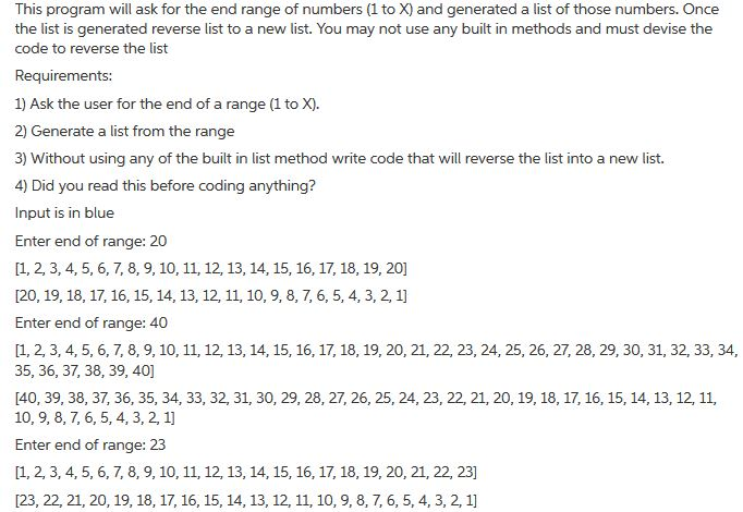 Solved This program will ask for the end range of numbers (1 | Chegg.com