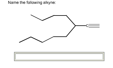 Solved: Name The Following Alkyne: | Chegg.com Solved: Name The Following Alkyne: | Chegg.com
