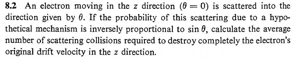 Solved An electron moving in the z direction (θ = 0) is | Chegg.com