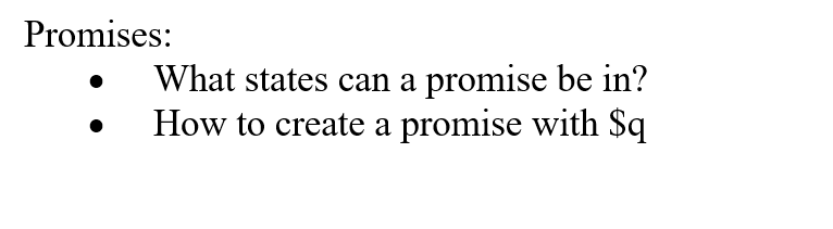 3 states of promise