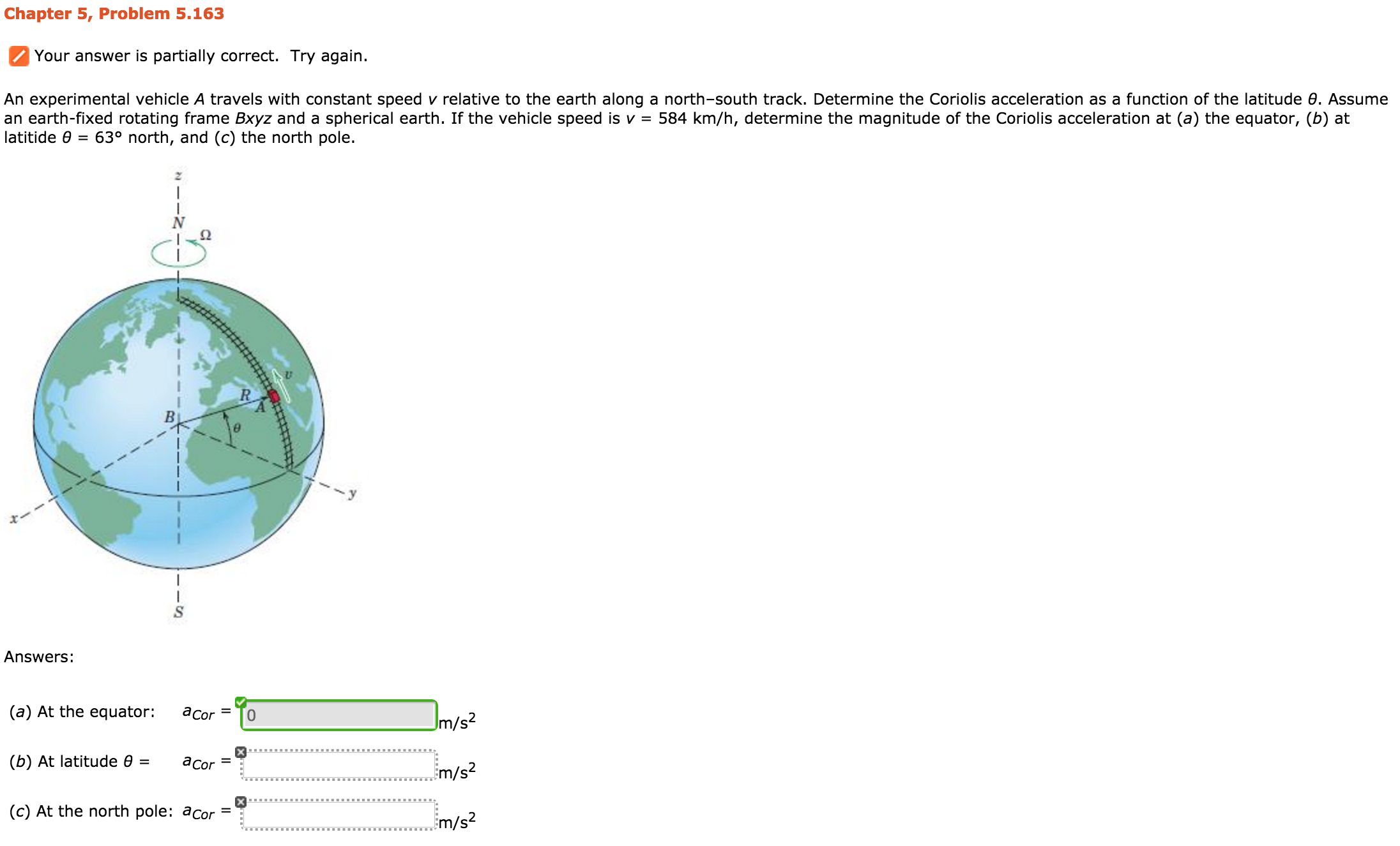 Solved An experimental vehicle A travels with constant speed