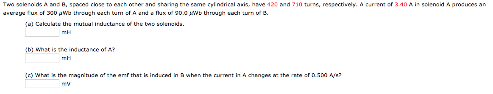 Solved Two solenoids A and B, spaced close to each other and | Chegg.com