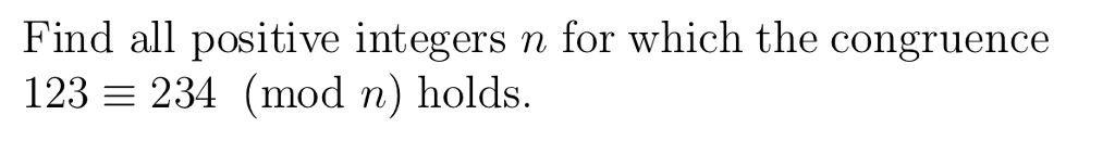Solved Find all positive integers n for which the congruence | Chegg.com