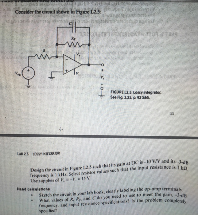 Solved Consider the circuit shown in Figure 1.2.5: Design | Chegg.com