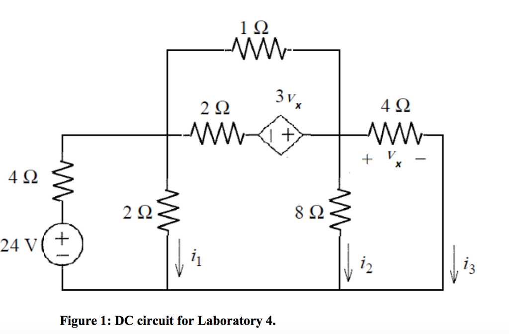 Solved 2Ω 4Ω 4Ω 2Ω 8Ω 24 V( t iz Figure 1: DC circuit for | Chegg.com