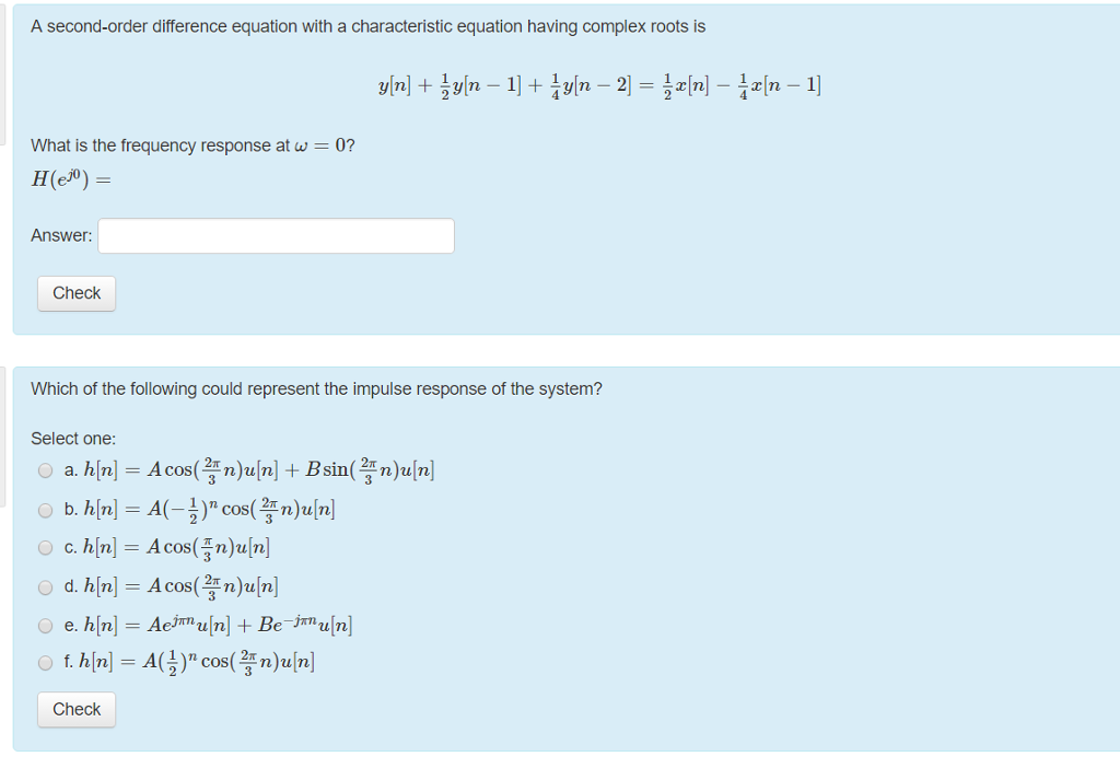 roots of second order equation