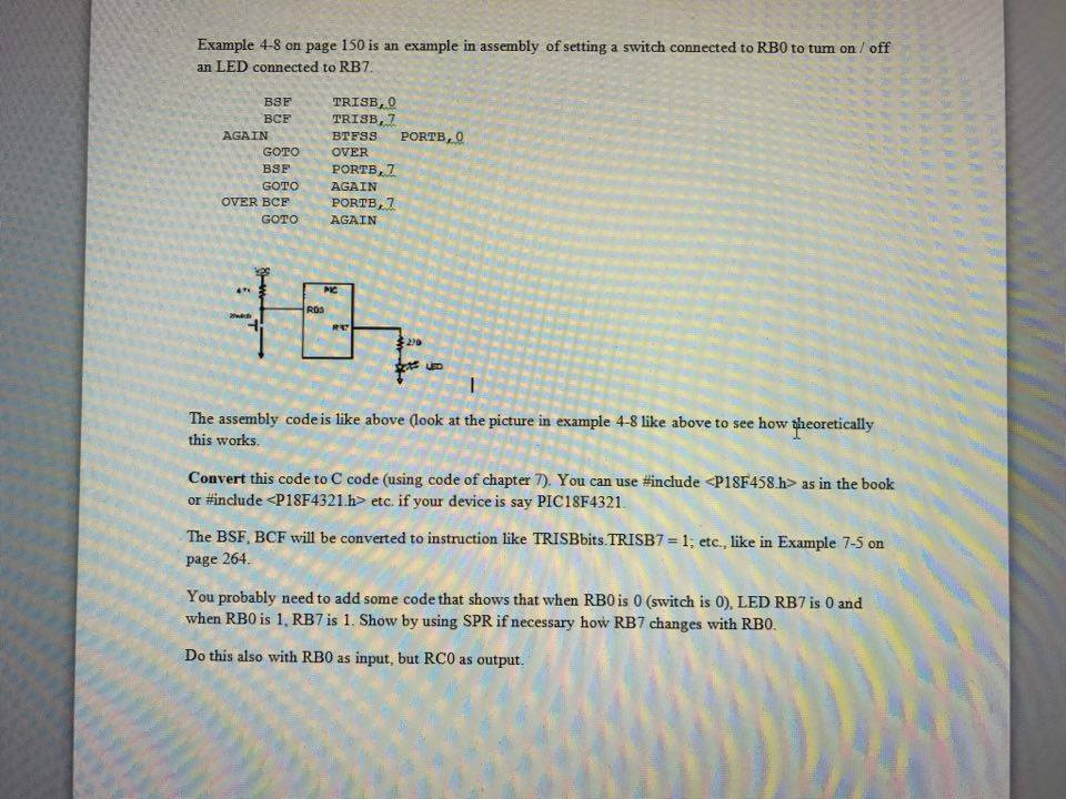 Example 4S on page 150 is an example in assembly of