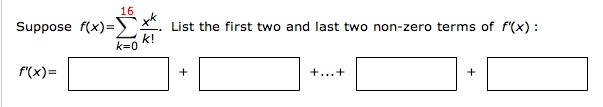 Solved Suppose F X Xk K List The First Two And Last