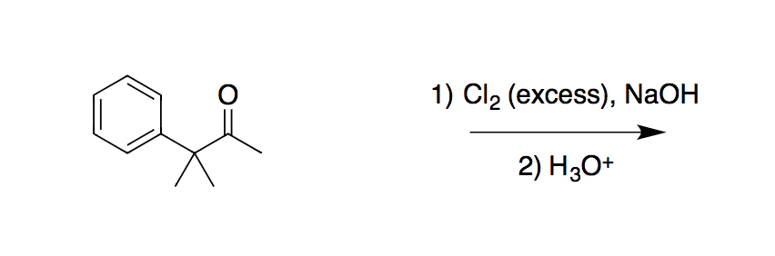 Solved 0 1) Cl2 (excess), NaOH 2) H30+ | Chegg.com