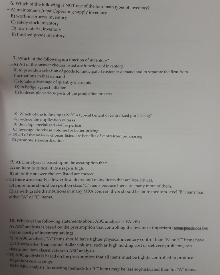 Solved 1. Which of the following is NOT an advantage of the