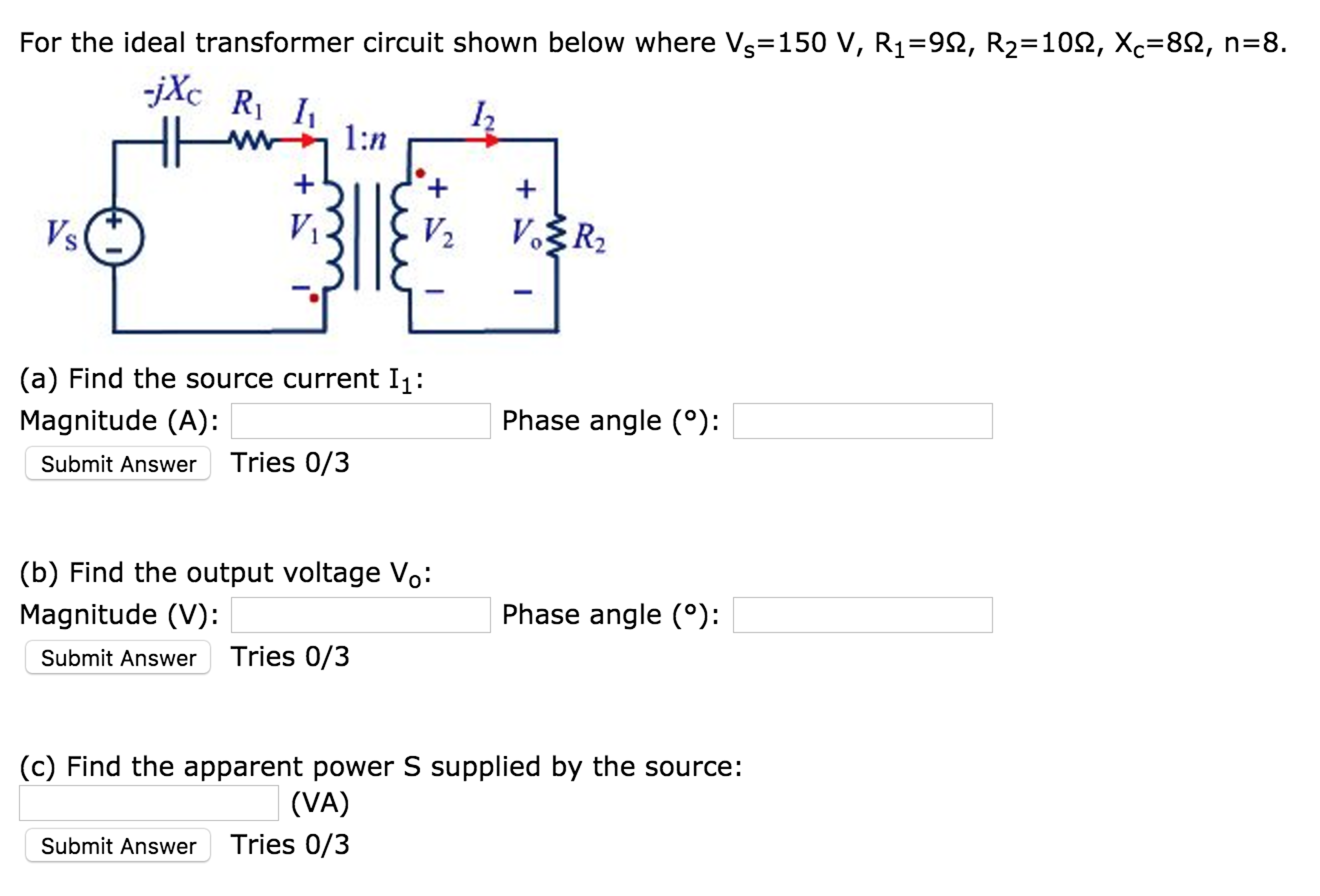 transformer problem solving with solution