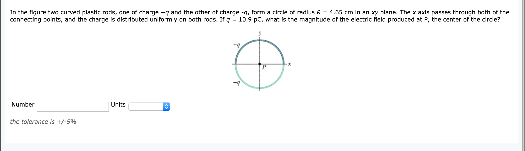 Solved In the figure two curved plastic rods, one of charge