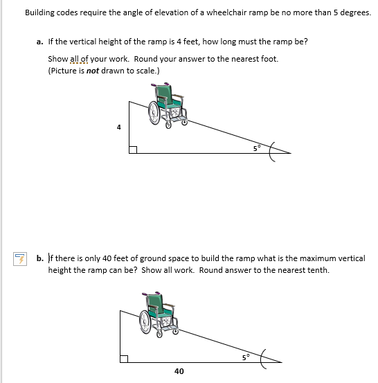 Solved Building codes require the angle of elevation of a