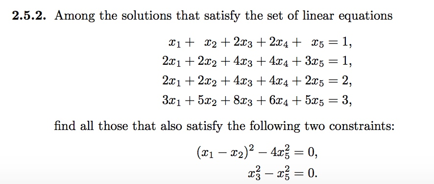 Solved Among The Solutions That Satisfy The Set Of Linear | Chegg.com