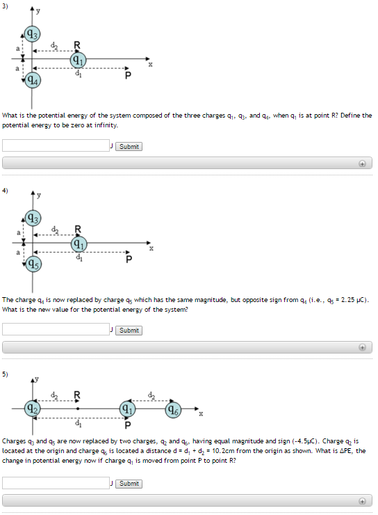 Solved A point charge q2 = -4.5 ?C is fixed at the origin of | Chegg.com