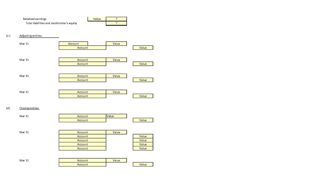 Solved The trial balance columns of the worksheet for | Chegg.com