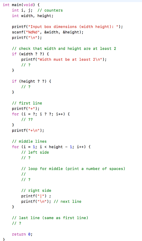 Solved You will create a program that draws ASCII boxes. The | Chegg.com